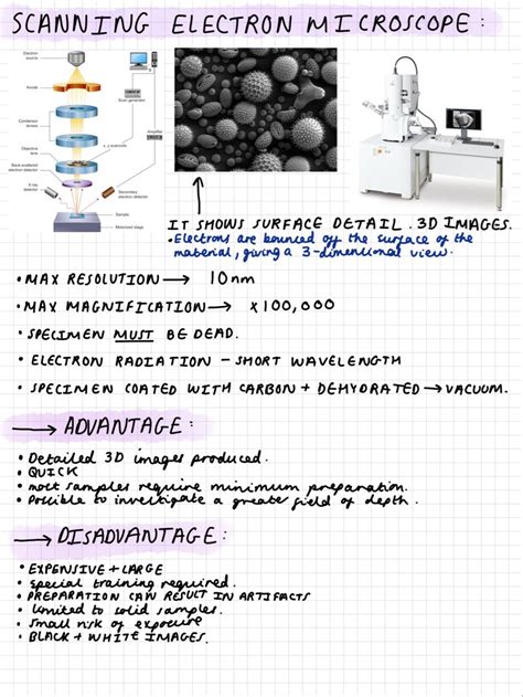 electron microscopy notes.